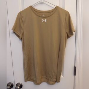 Under Armour Short Sleeve Performance Tee in Khaki